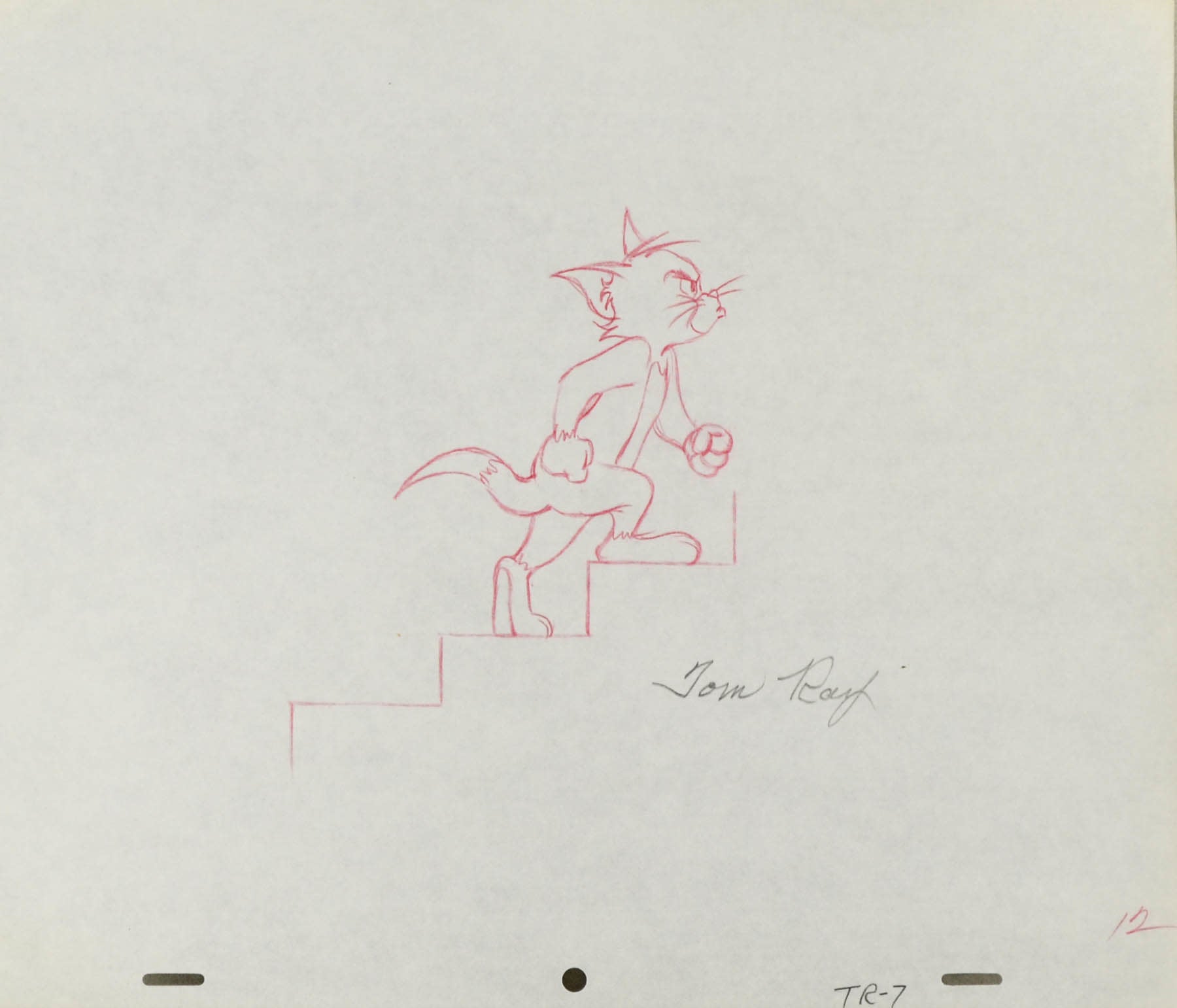 Climbing - Tom & Jerry Production Drawing